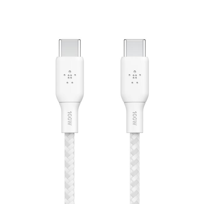USB-C&reg;/USB-C-kabel (100 W), Wit, hi-res